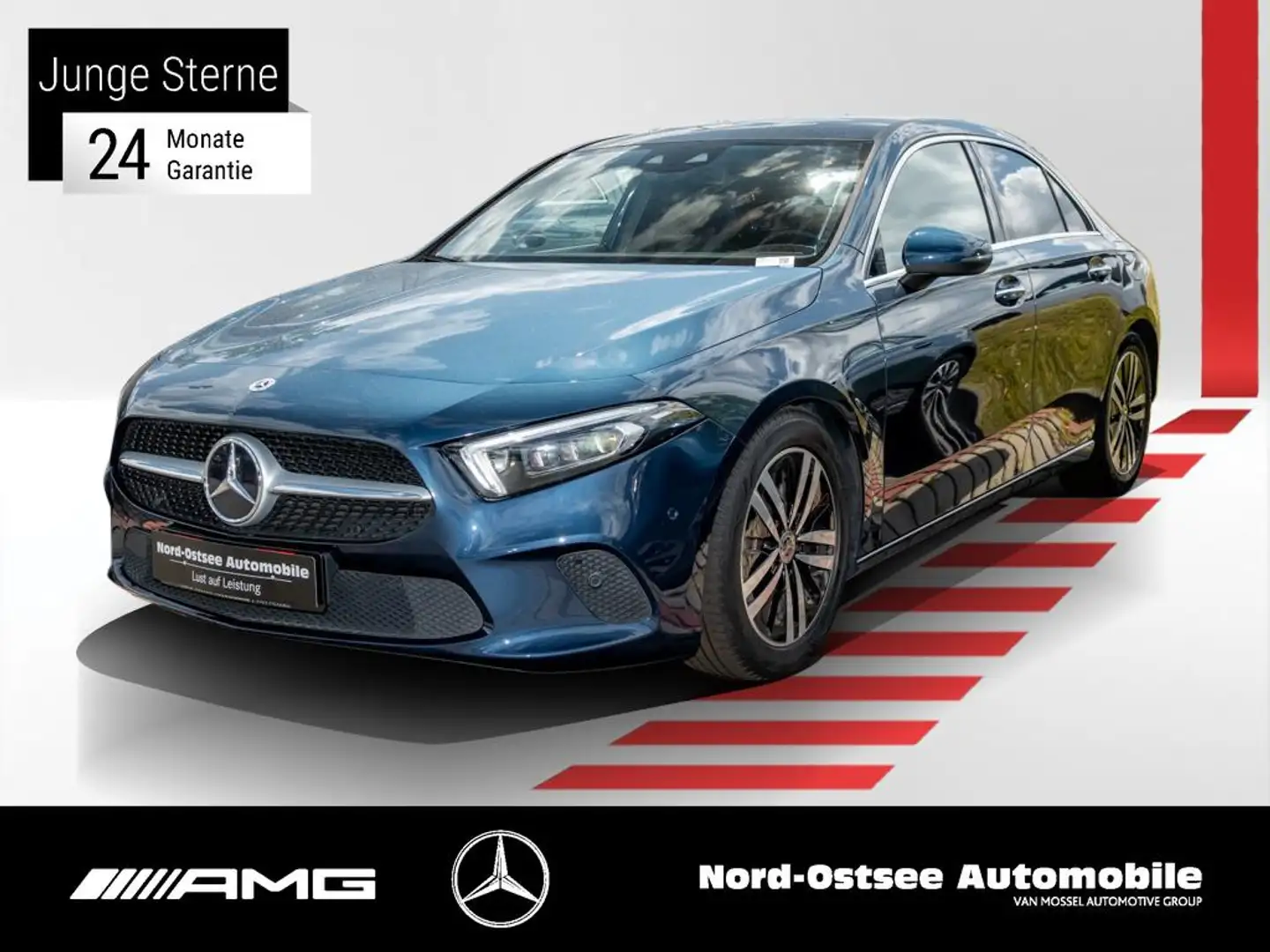 Mercedes-Benz A 200 d LIMO Progressive PANO KEYLESS LED KAMERA Blue - 1