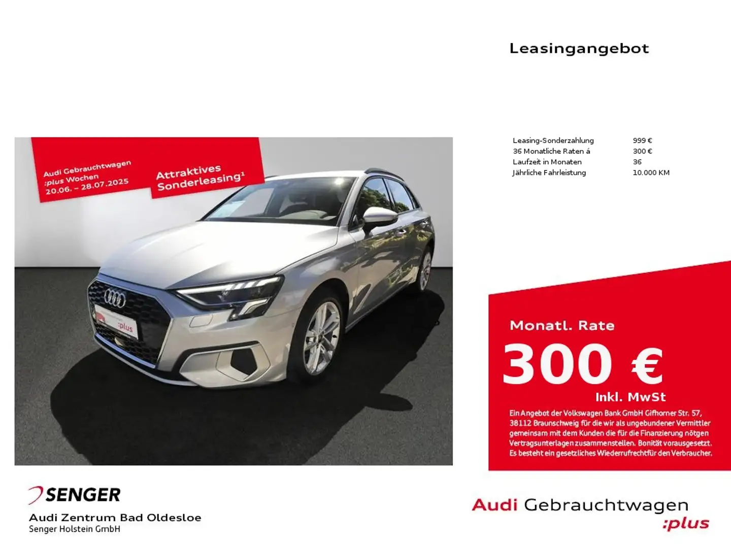 Audi A3 advanced 30 TDI ACC Business Navi Zilver - 1