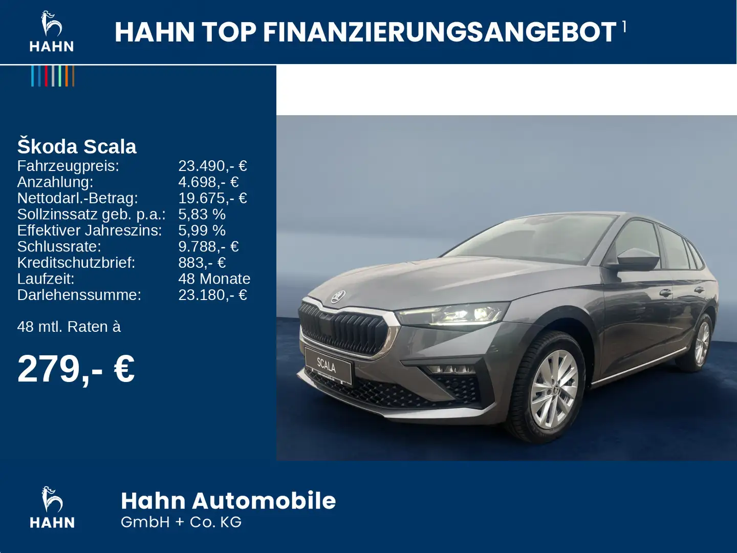 Skoda Scala Selection TSI DSG 115PS Lane Side ACC LED Grau - 2