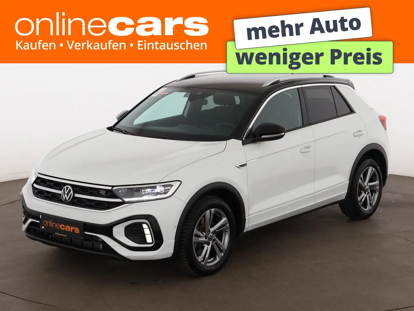 Volkswagen T-Roc 2.0 TDI R-Line Aut LED AHK RADAR NAVI R-CAM Weiß - 1