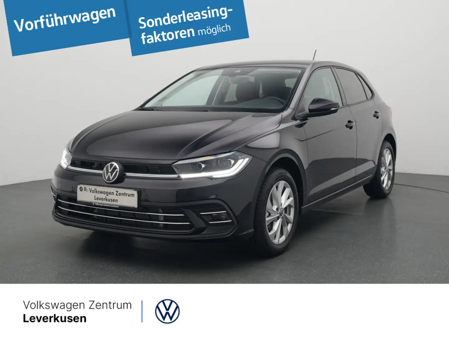Volkswagen Polo TSI DSG Style MATRIX AHK PANO KAM ACC NA Schwarz - 1