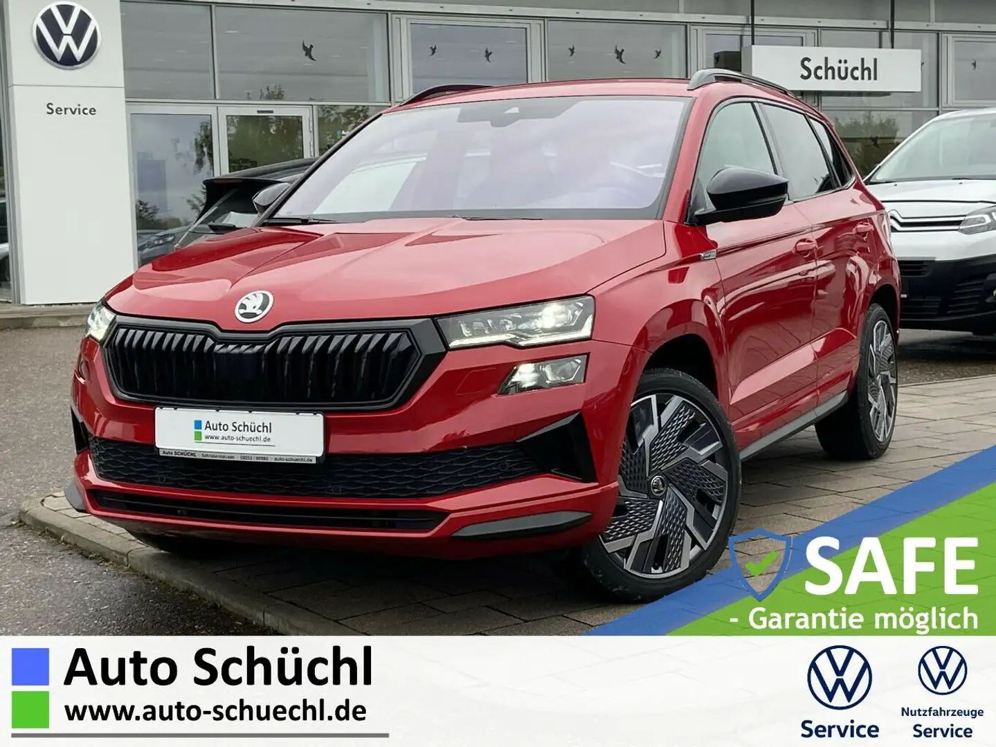 Skoda Karoq 2.0 TDI DSG 4x4 Sportline 19"+NAVI+LED+AHK Rot - 1