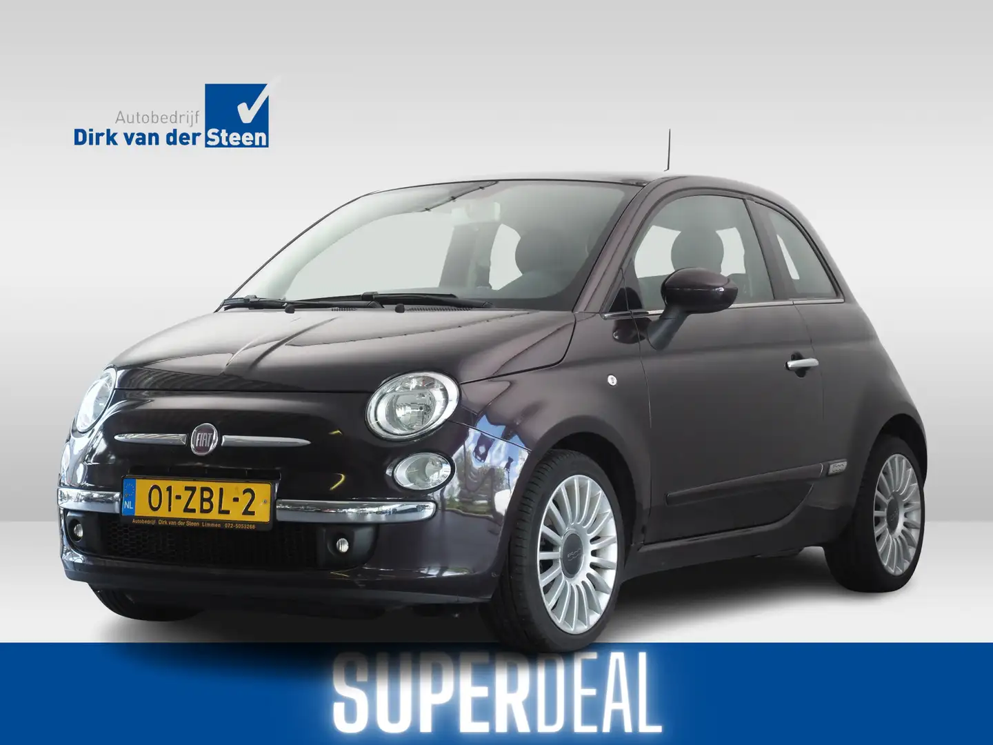 Fiat 500 0.9 TwinAir Lounge Paars - 1