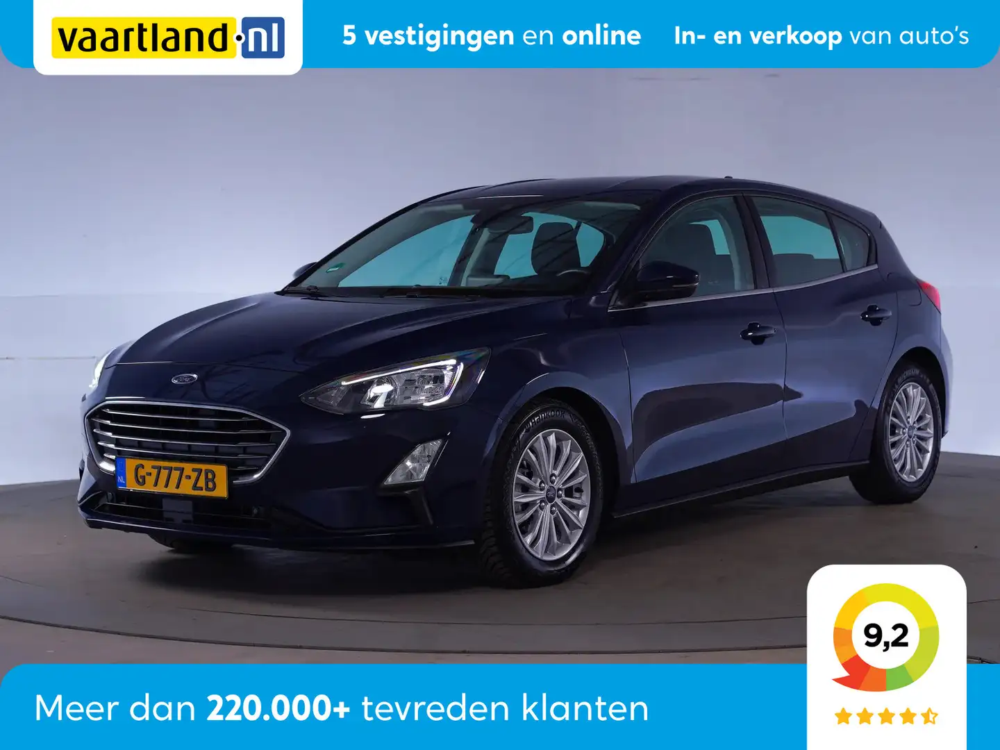 Ford Focus 1.0 EcoBoost 125pk Titanium Aut. [ Navi Climate co Blau - 1