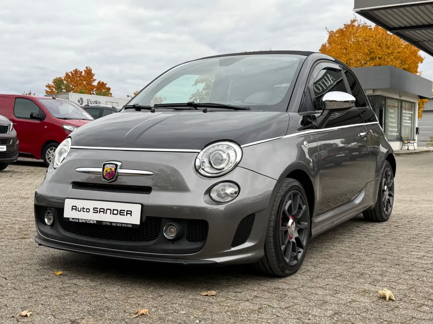 Abarth 500 C Cabrio Custom Bi-Xenon Leder AHK Gris - 2