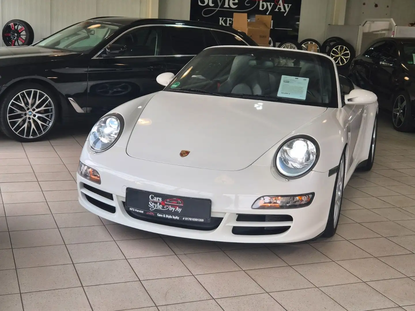 Porsche 911 /997 Carrera 4 S Cabrio/Schalter/Garantie/ Blanc - 1