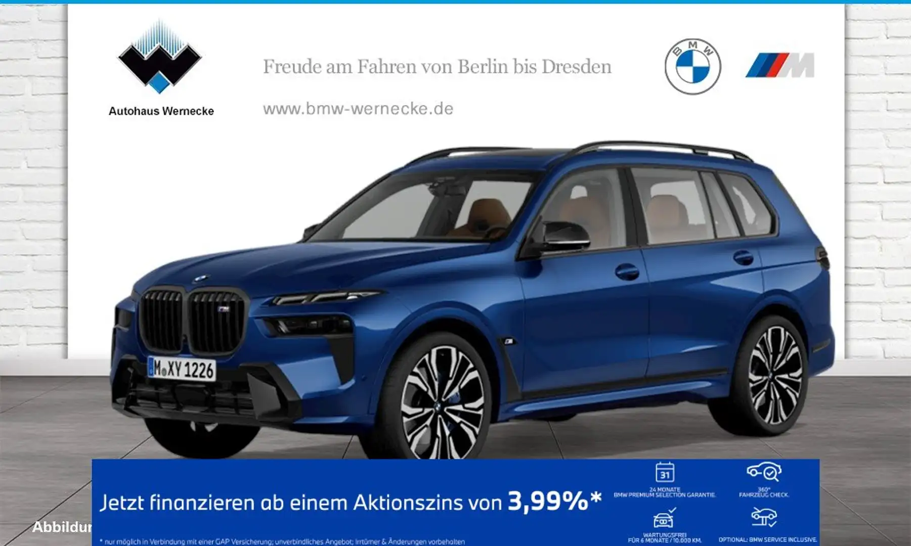 BMW X7 M 60i xDrive Gestiksteuerung HK HiFi DAB AHK Bleu - 1