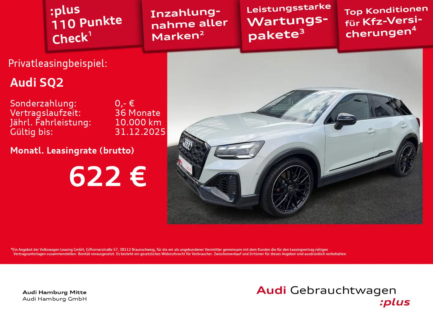 Audi SQ2 TFSI quattro S tronic Navi Matrix Virtual Silber - 1