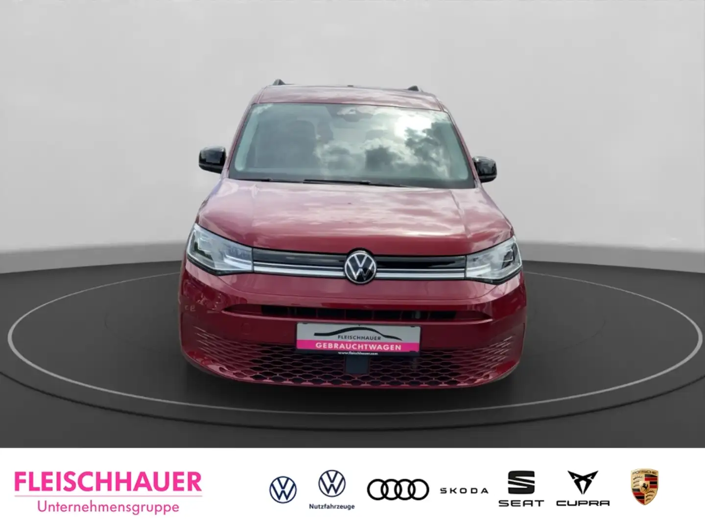 Volkswagen Caddy 1.5 TSI Navi LED Apple CarPlay Android Auto DAB Pa Roşu - 2