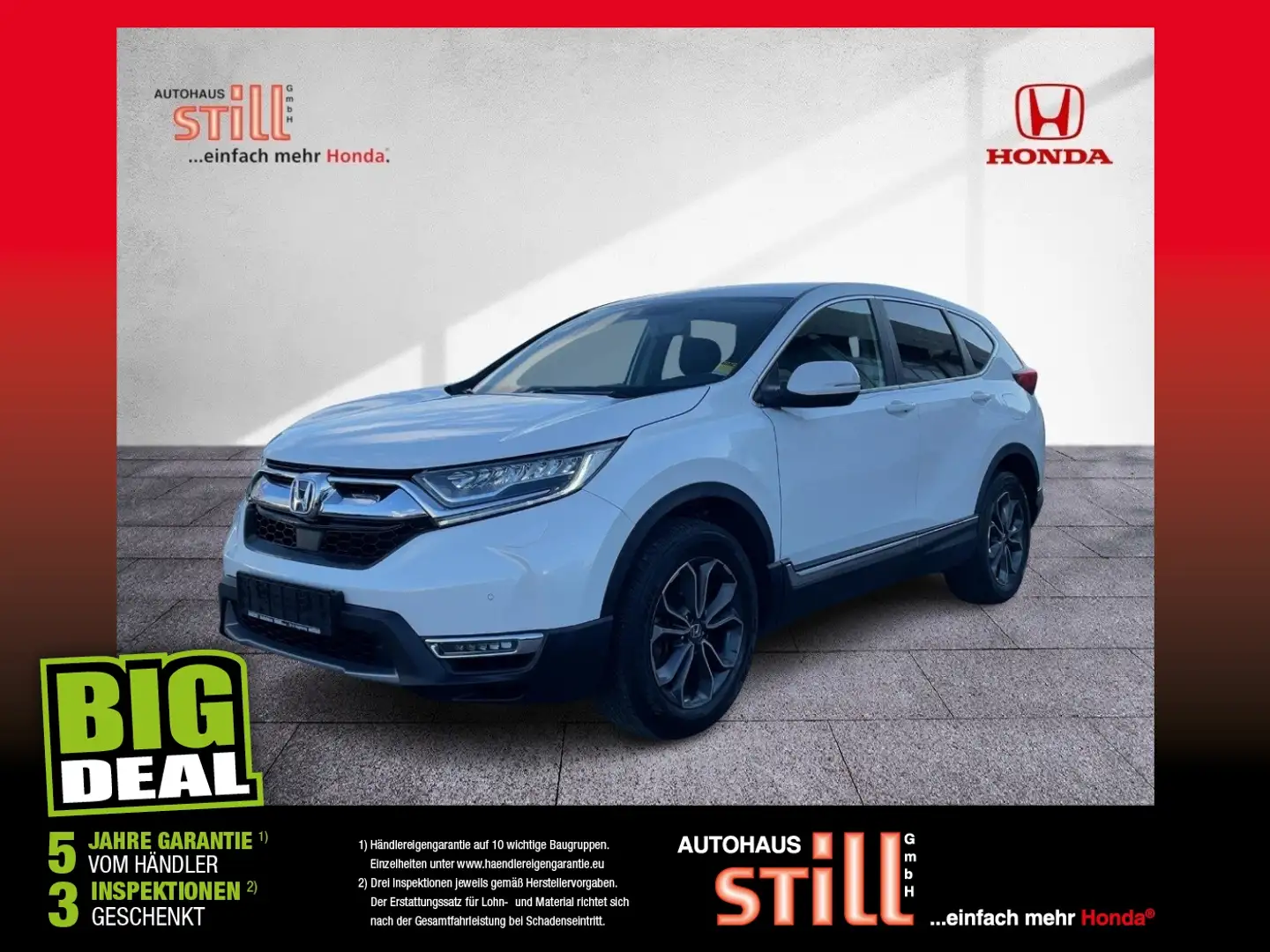 Honda CR-V 2.0i Hybrid Elegance 4WD ACC+ Navi+ Kamera Blanc - 1