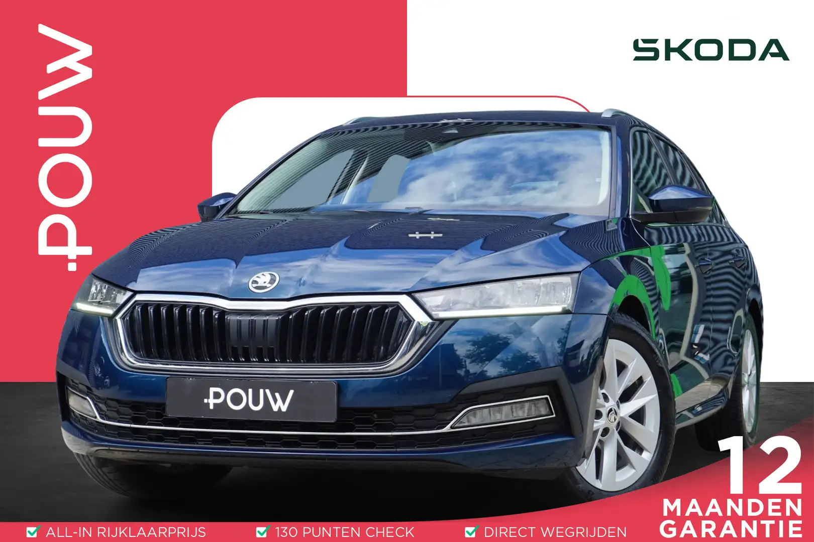 Skoda Octavia Combi 1.5 e-TSI 150pk DSG Business Edition Plus | Blauw - 1