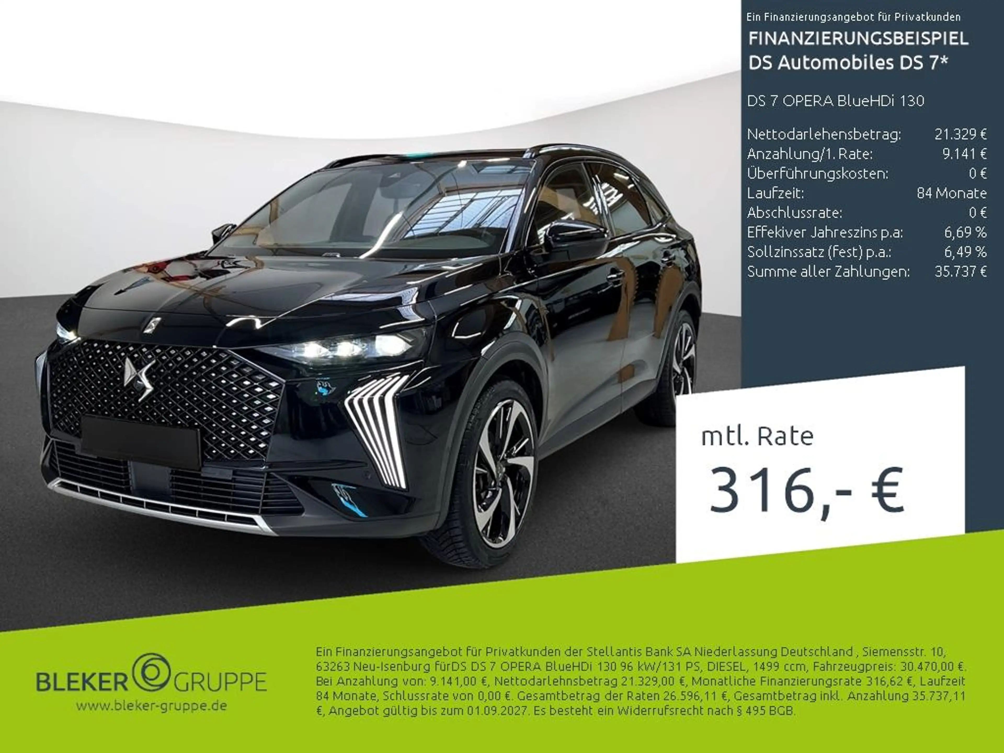 DS Automobiles DS 7 DS 7 OPERA BlueHDi 130