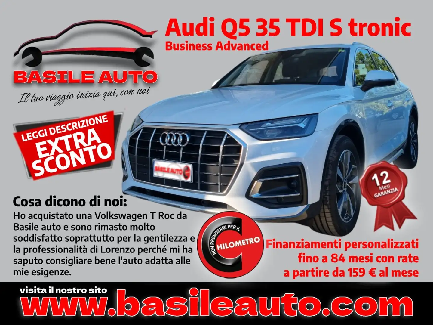 Audi Q5 Q5 35 2.0 tdi mhev 12V Business Advanced s-tronic Blanc - 1