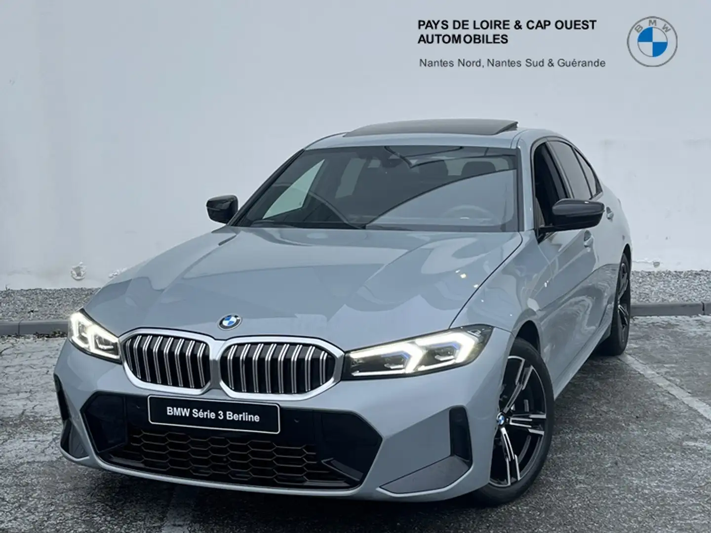 BMW 320 320dA xDrive 190ch M Sport Gris - 1