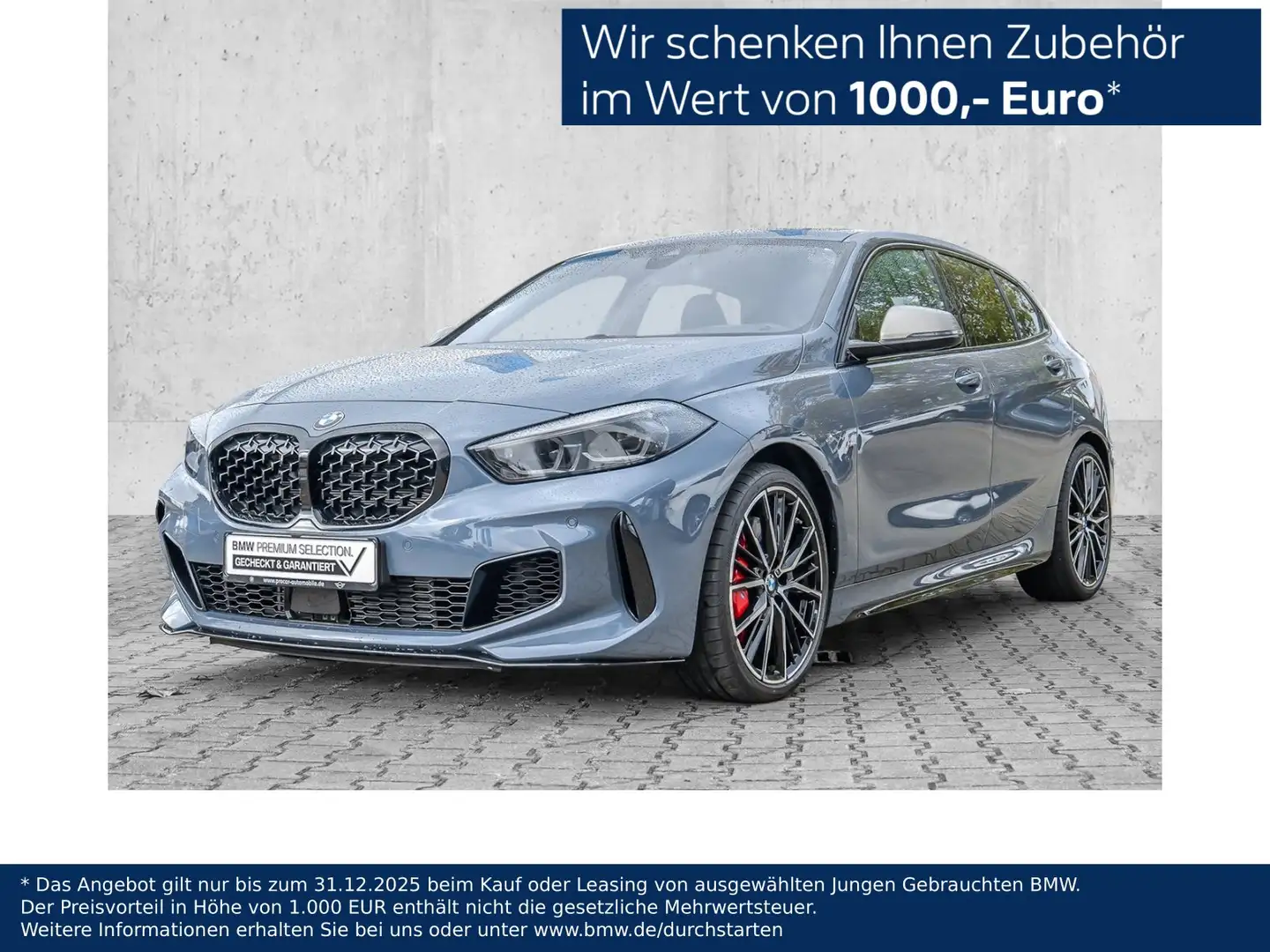 BMW 135 M135i M Sport Pro 19'' Pano H/K Komfort RFK Gris - 1