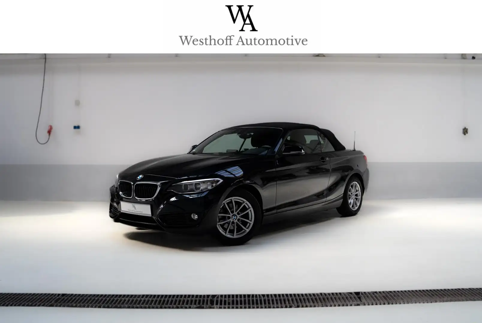 BMW 218 d Cabrio Open-Air Keyless Xenon Navi SHZ PDC Nero - 2