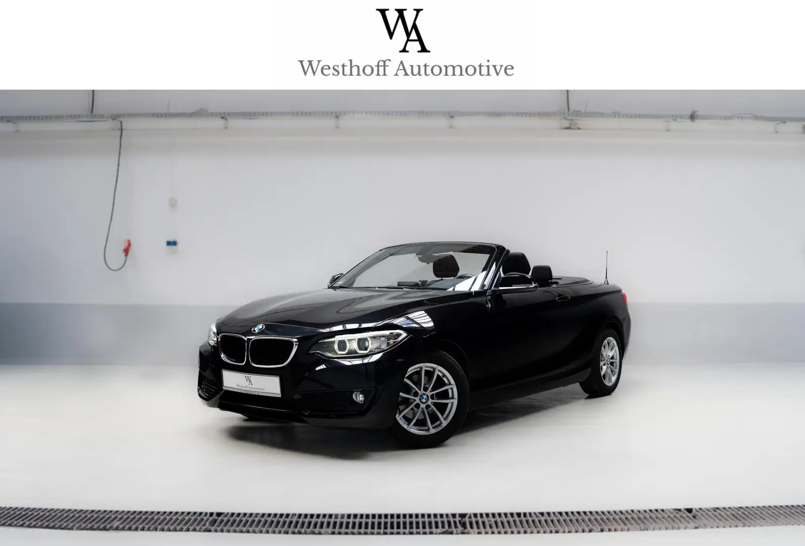BMW 218 d Cabrio Open-Air Keyless Xenon Navi SHZ PDC Nero - 1
