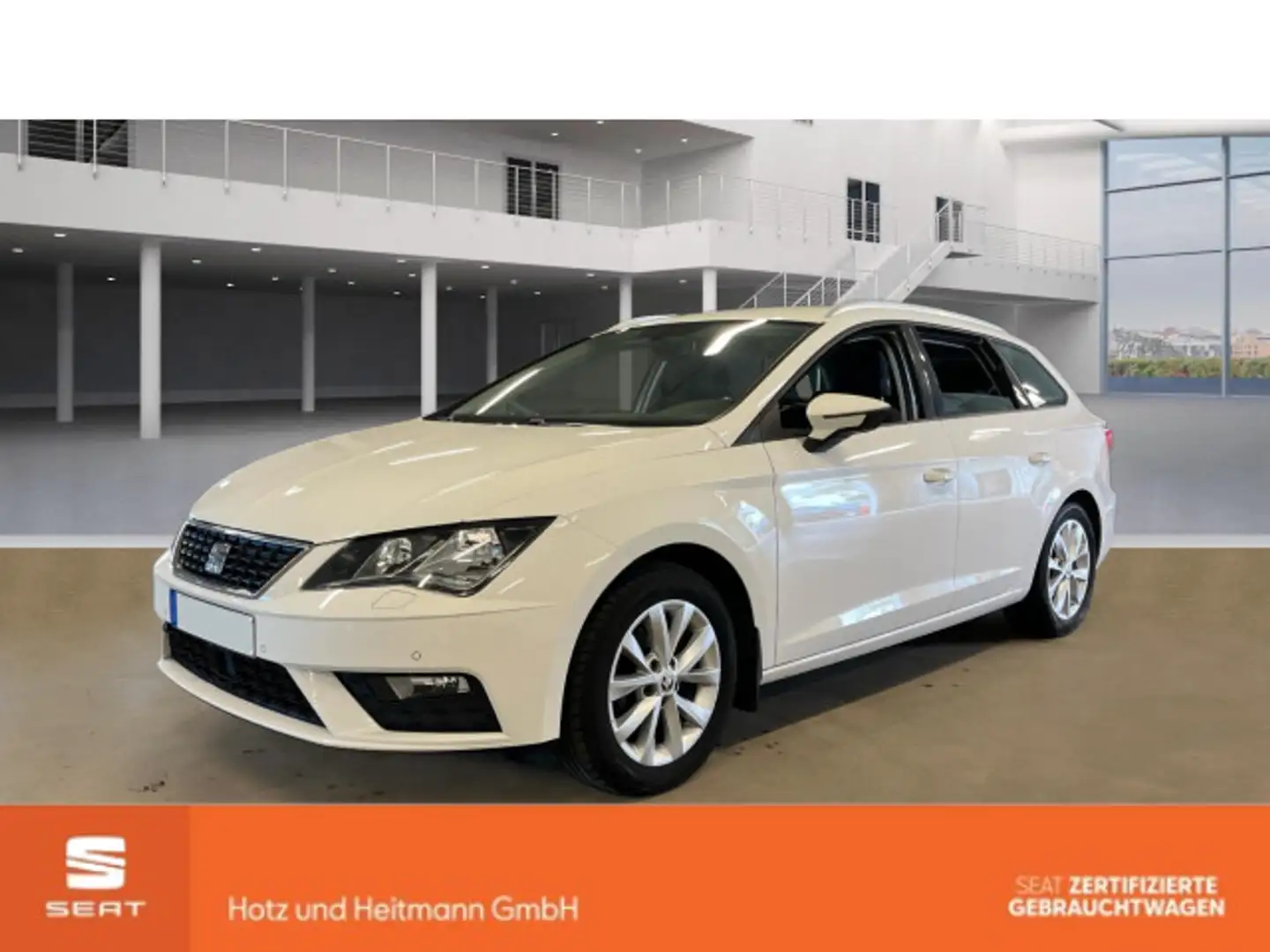 SEAT Leon ST 1.5 TGI Style AHK/CLIMATR/SITZHZ Weiß - 1