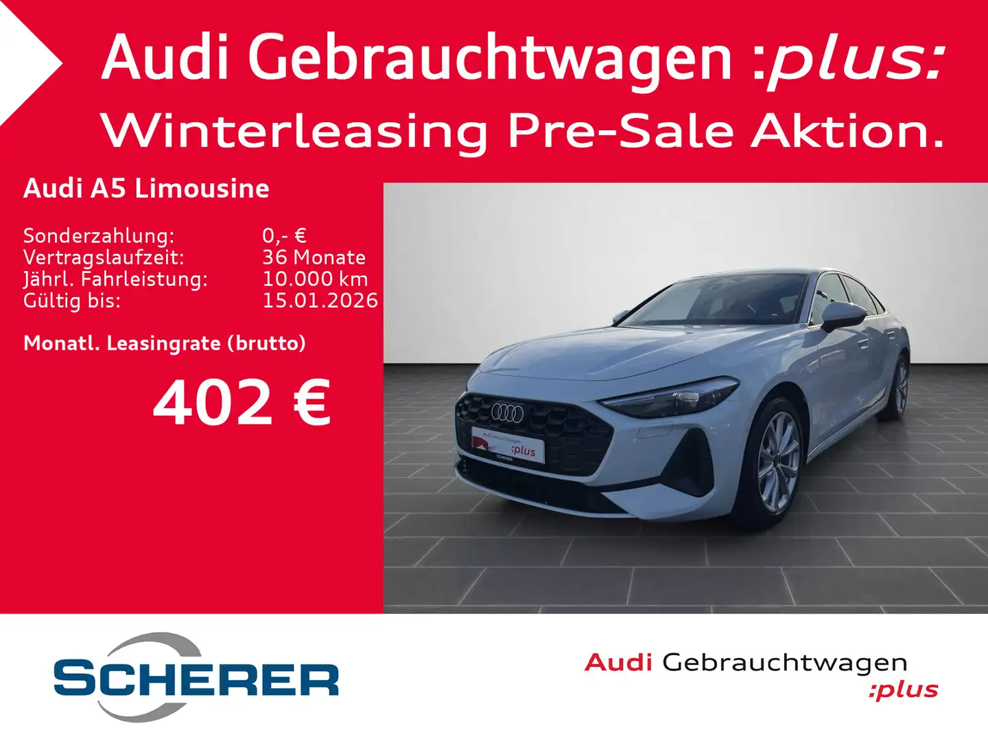 Audi A5 TFSI quat./S tro. Kamera/ACC/uvm. Weiß - 1