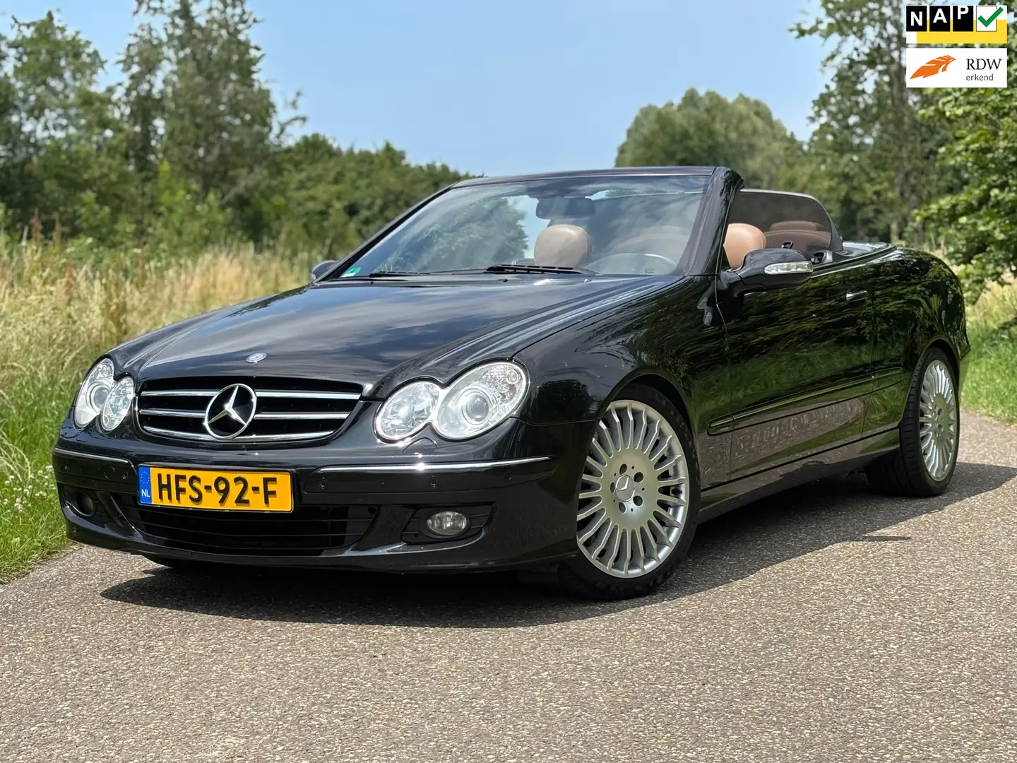 Mercedes-Benz CLK 350 Cabrio Avantgarde Aut/Navi/Leder/Pdc/Acc Noir - 1