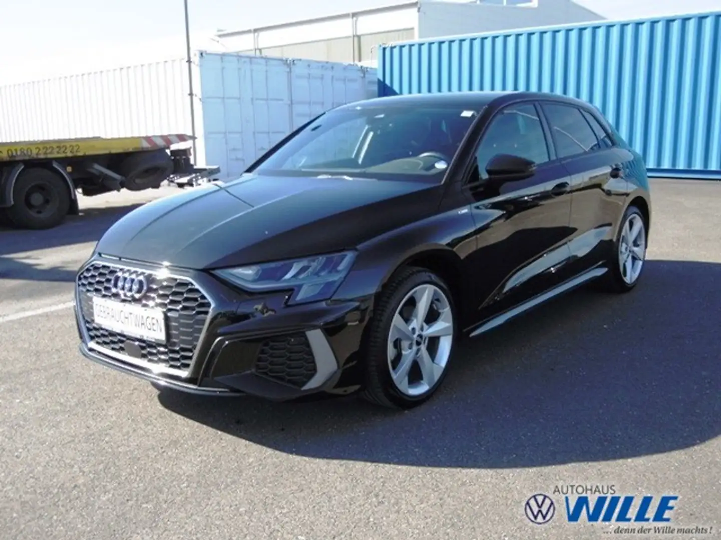Audi A3 Sportback 35 TFSI S line Klima Navi Einparkhilfe Zwart - 1
