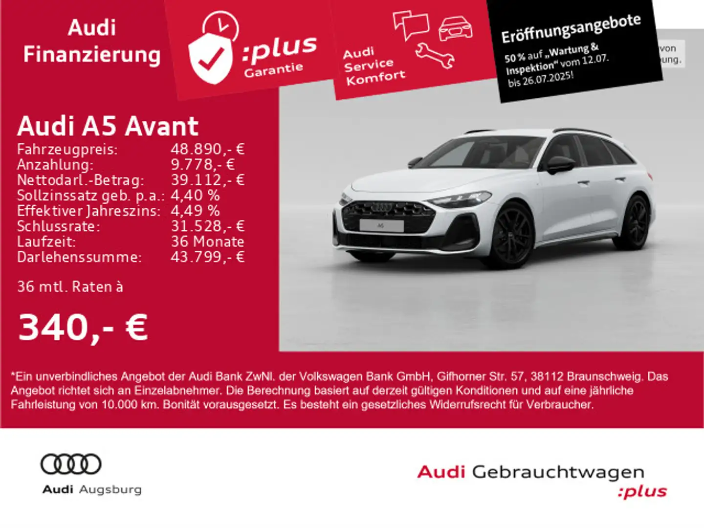 Audi A5 TFSI *2x S line black*MATRIX*AHK*8fach* Weiß - 1