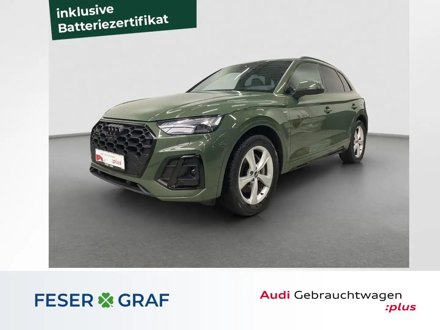Audi Q5 S line 50 TFSI e AIR HUD AHK Matrix 360° Grün - 1
