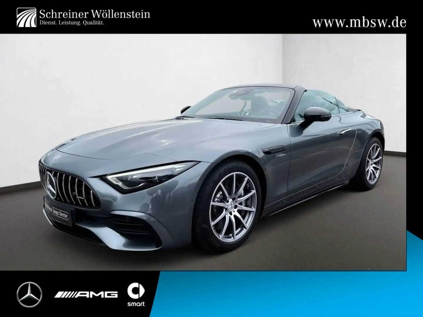Mercedes-Benz SL 43 AMG NIGHT*AIRSCARF*DigLight*KeyGo*Memory* Gris - 1