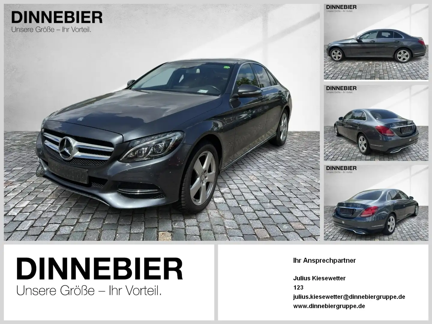 Mercedes-Benz 220 C- Bluetec Navi LM Leder Gri - 1