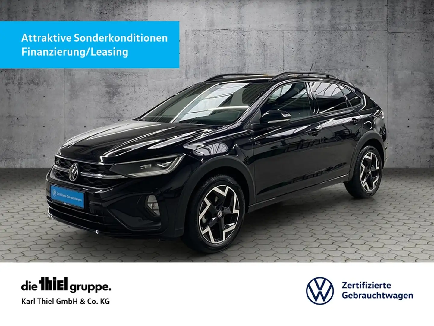 Volkswagen Taigo 1.5 TSI R-Line DSG AHK+Matrix+ACC+Navi+RFK Noir - 1