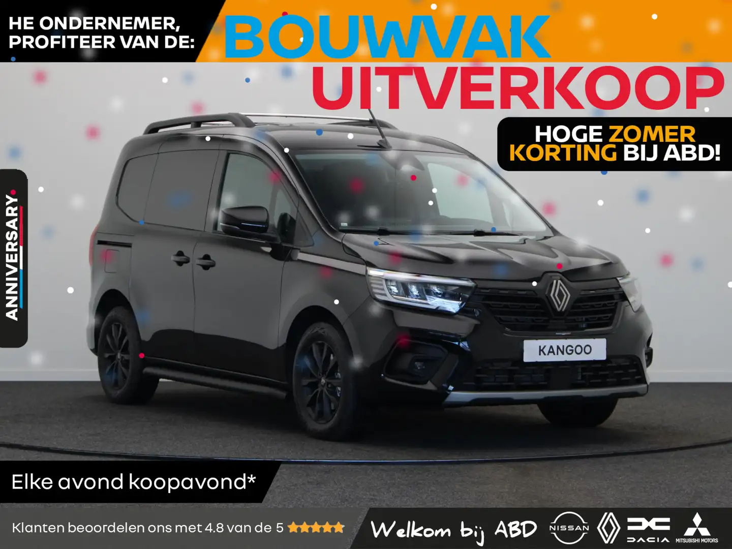 Renault Kangoo 1.5 dCi 115pk EDC extra L1 | Anniversary |  LMV | Zwart - 1