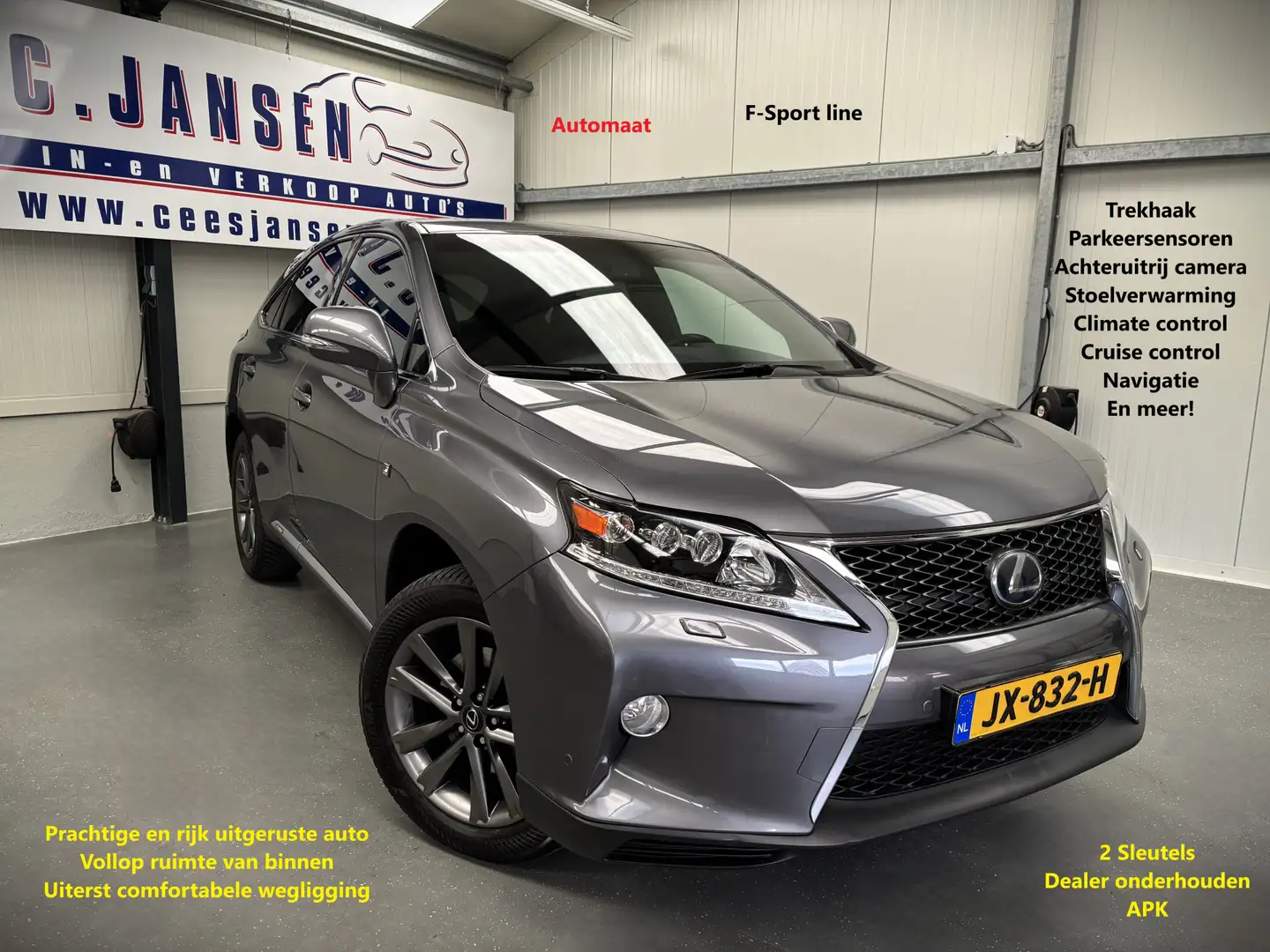 Lexus RX 450h 4WD F-Sport Line Luxe | Cruise control | LED kopla Gris - 1