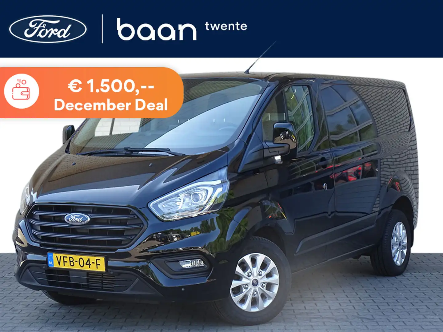 Ford Transit Custom 280 L1H1 2.0 TDCI 130pk Trend Automaat | stoelverw Noir - 1