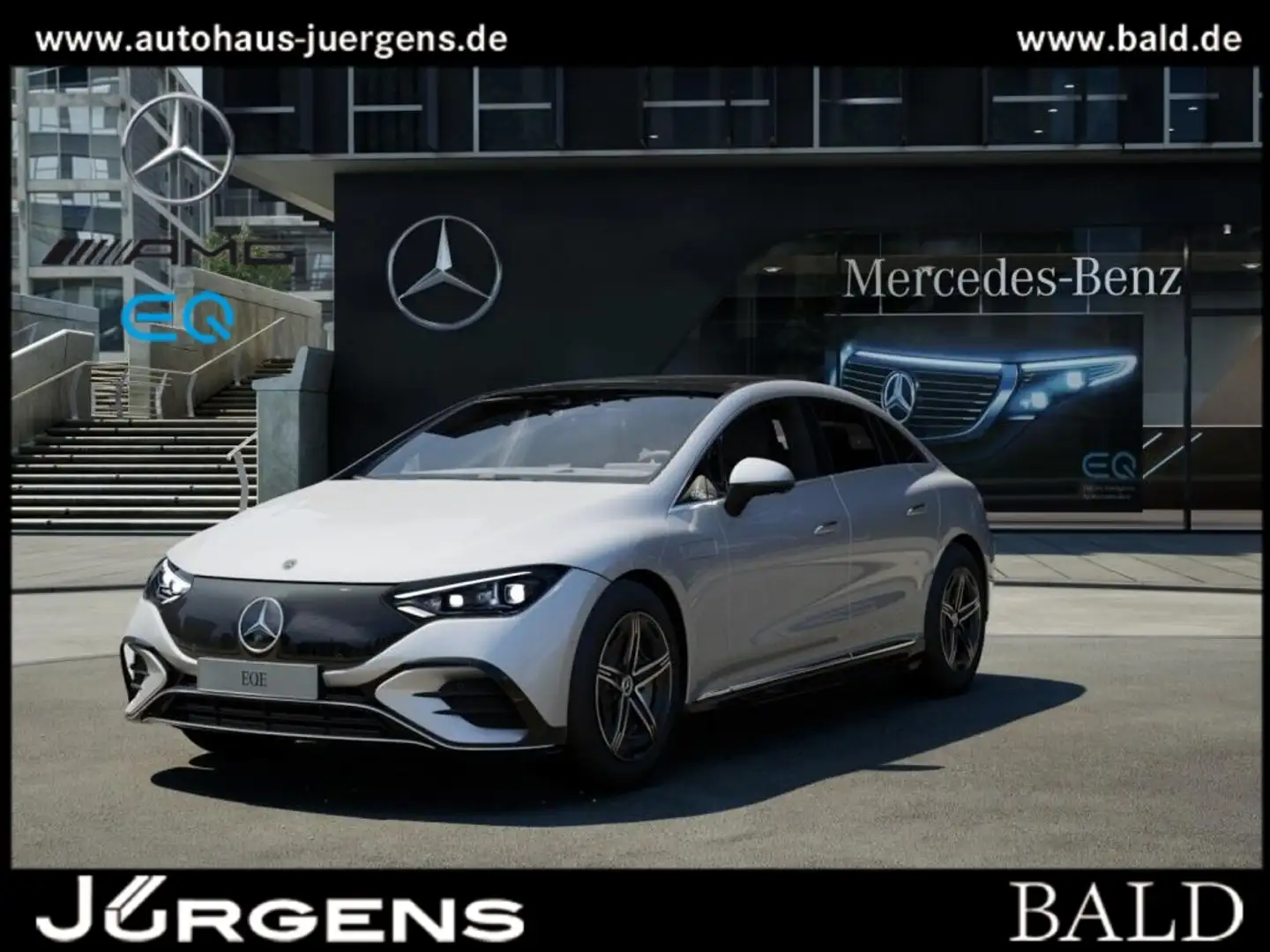 Mercedes-Benz EQE 350 4M AMG-Sport/Pano/HUD/HA-Lenkung/HUD/19" Argent - 2