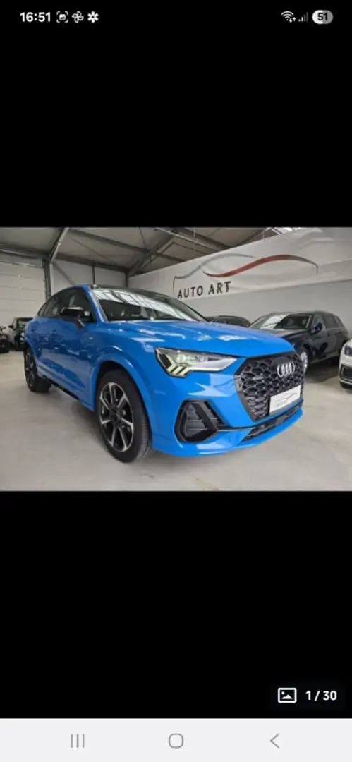 Audi Q3 Sportback 40 TDI quattro S tronic 147kW Bleu - 1