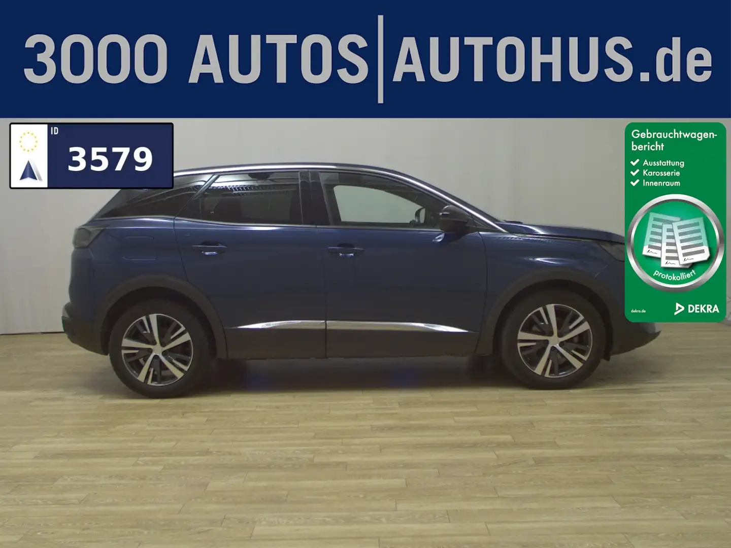 Peugeot 3008 1.2 PureTech Allure T-Leder Navi LED Facelift Bleu - 1