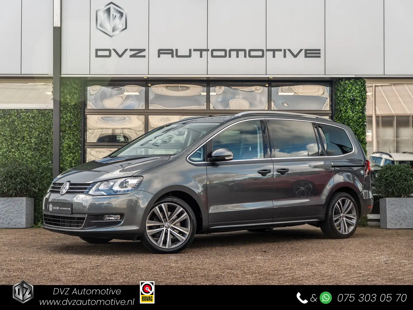 Volkswagen Sharan 1.4 TSI 150PK DSG Highline | Leder | Memory | ACC Grijs - 1