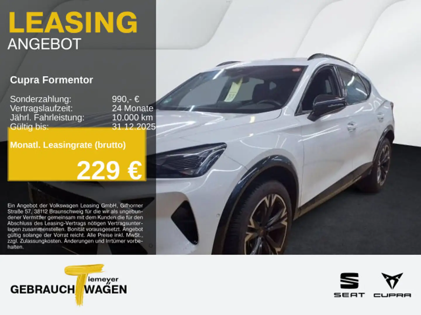 CUPRA Formentor 2.0 TDI DSG SUPERSPORT KAMERA eKLAPPE Weiß - 1