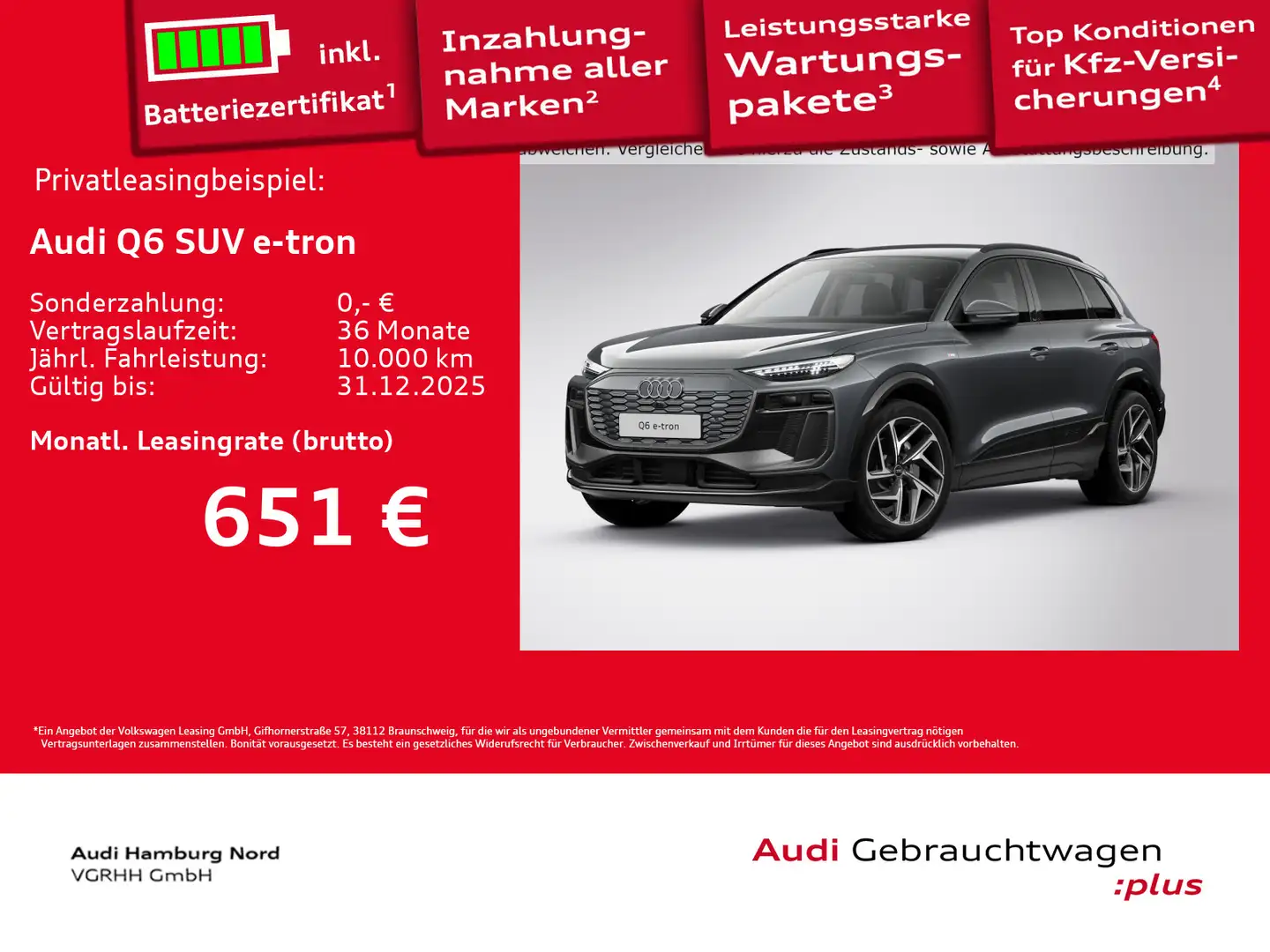 Audi Q6 e-tron S line Matrix ACC Keyless TopView Grau - 1