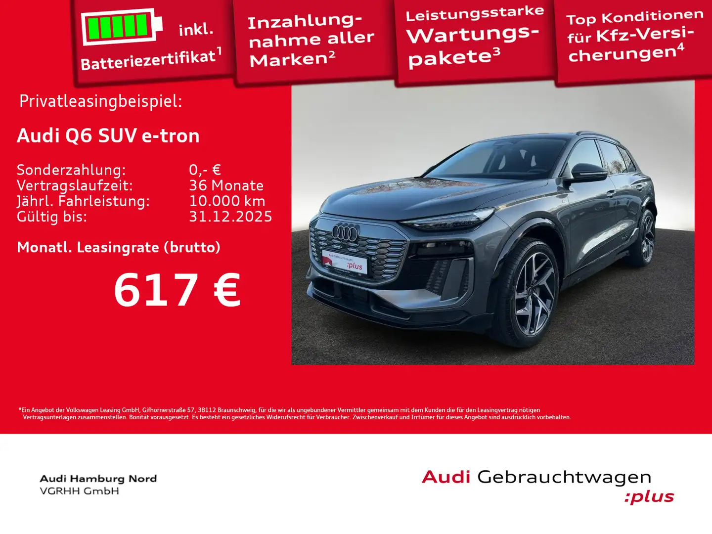 Audi Q6 e-tron S line Matrix ACC Keyless TopView Grau - 1
