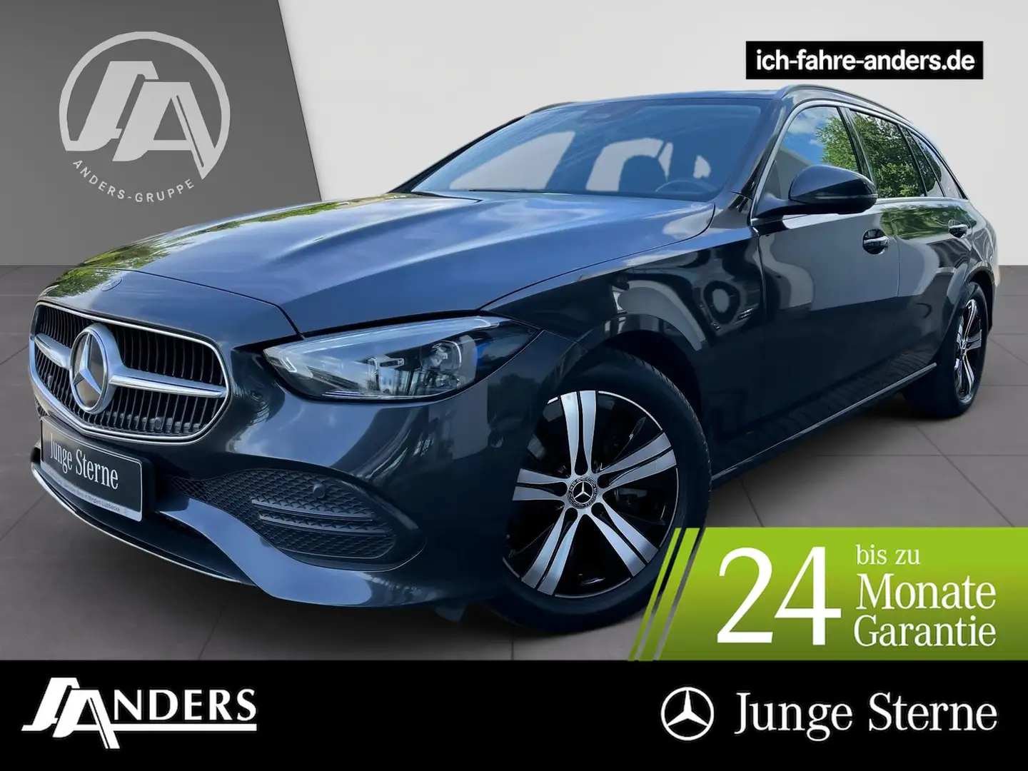 Mercedes-Benz C 200 d T Avantgarde+MBUX+DIGITAL+LED+Kamera+AHK Grau - 1