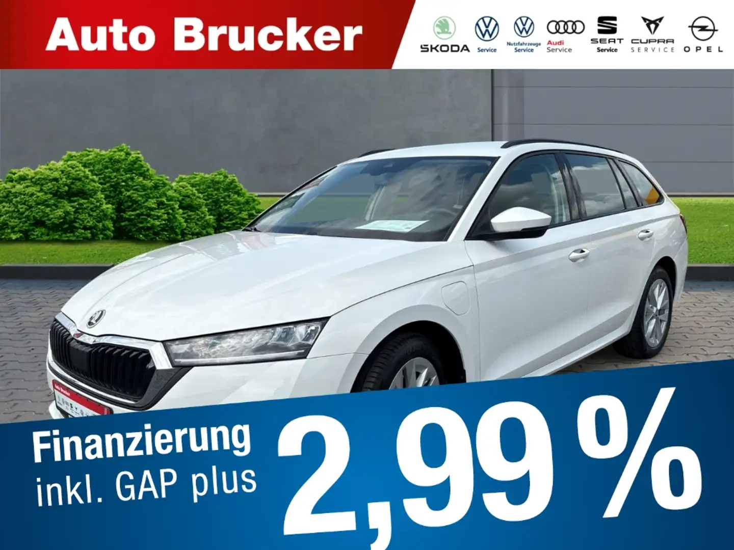 Skoda Octavia Combi Ambition iV 1.4 TSI+Alufelgen+Klimaautomatik Weiß - 1