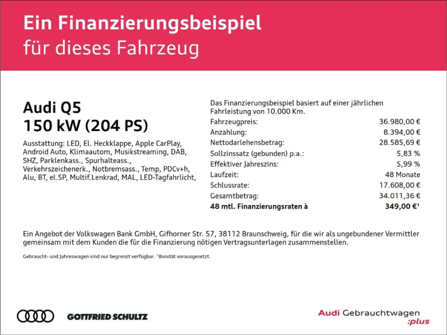 Audi Q5 40 TDI quattro S-TRONIC LED NAV PLUS SHZ PDC MUF Schwarz - 2