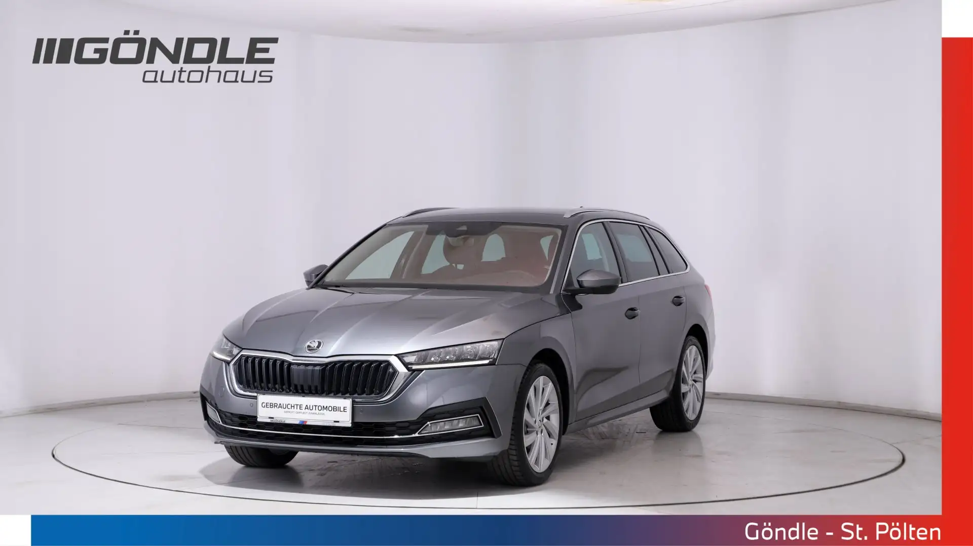 Skoda Octavia Combi 2,0 TDI Style DSG Grau - 1