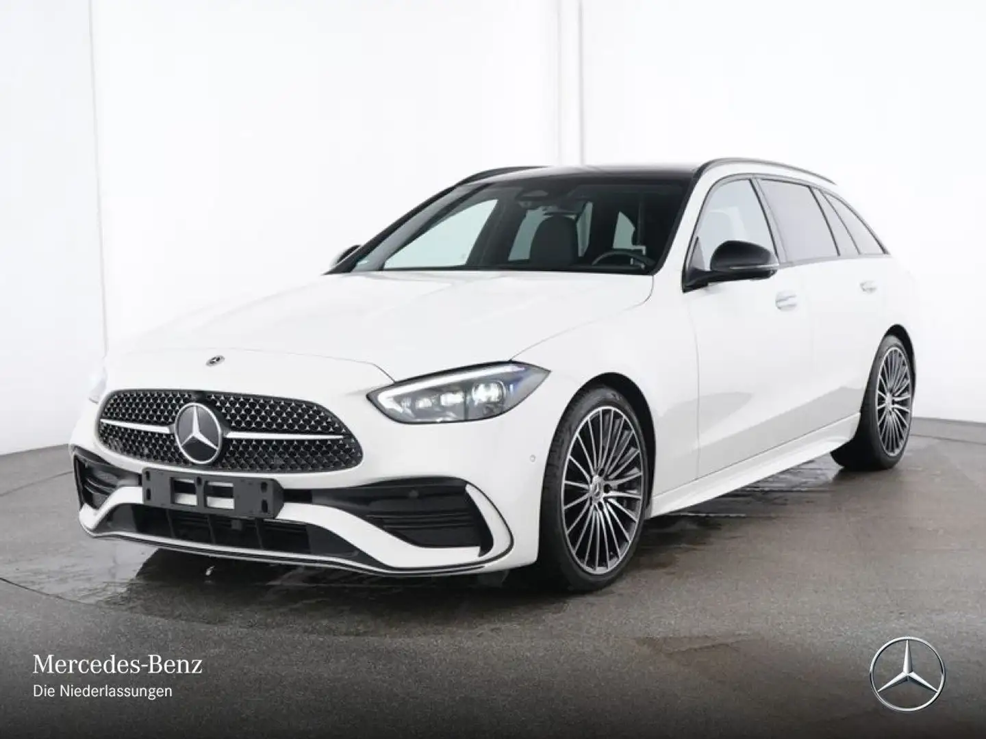 Mercedes-Benz C 200 T 4M AMG+NIGHT+PANO+360+BURMESTER+TOTW+9G Weiß - 2