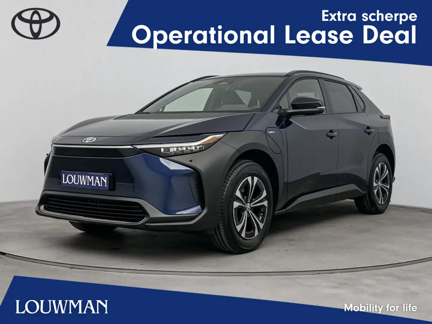 Toyota bZ4X Dynamic 71 kWh | snel rijden voorraad auto | Blauw - 1