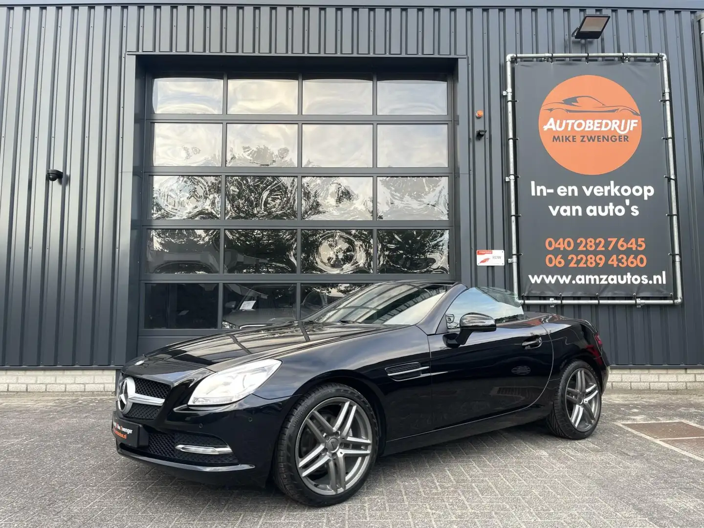 Mercedes-Benz SLK 200 AUTOMAAT PANORAMADAK|NEKVERWARMING|NAVIGATIE|LEER| Noir - 1