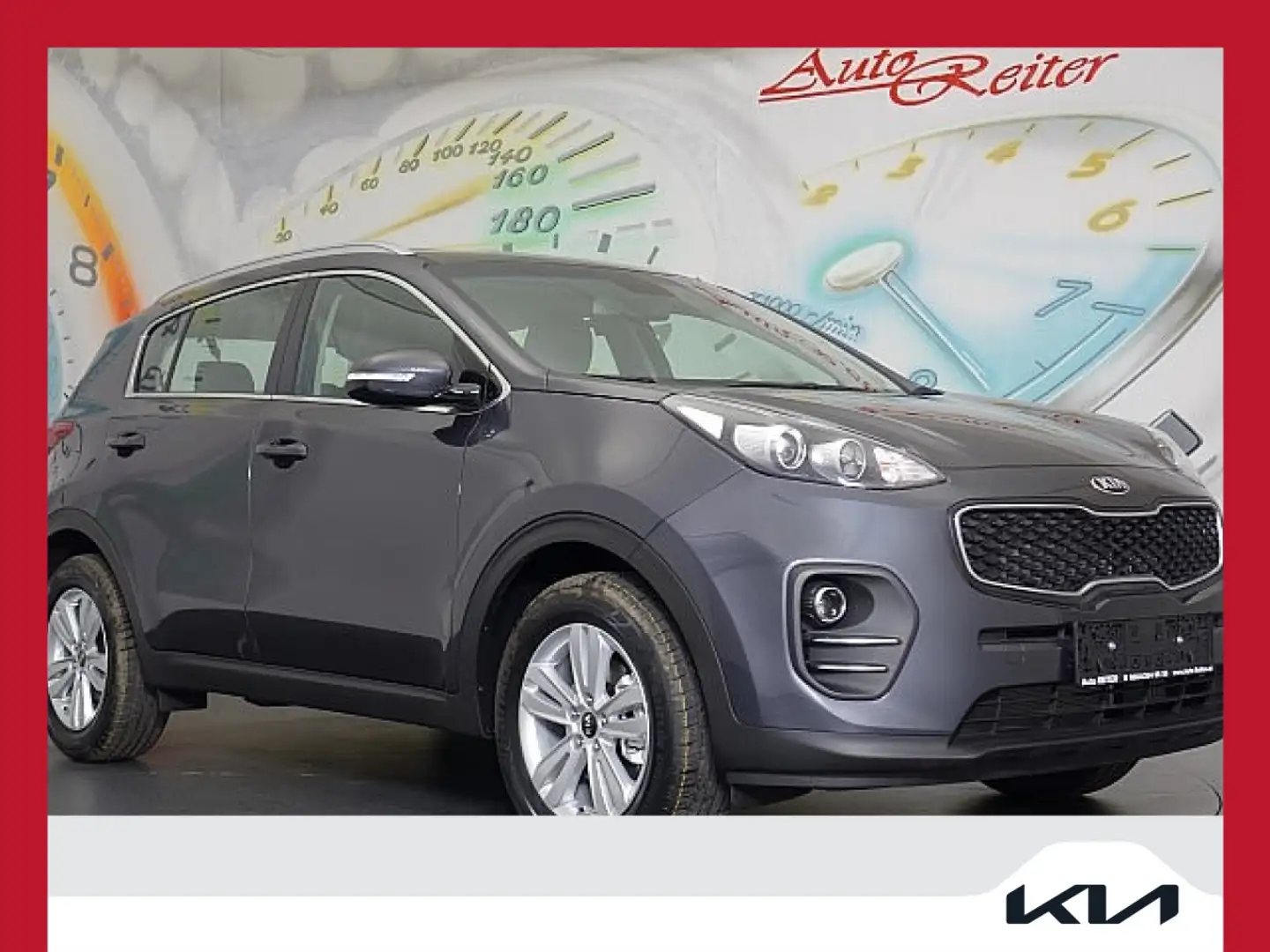 Kia Sportage 1,7 CRDI ISG Silber *NAVI, RÜCKFAHRKAMERA, TEMP... Grau - 1
