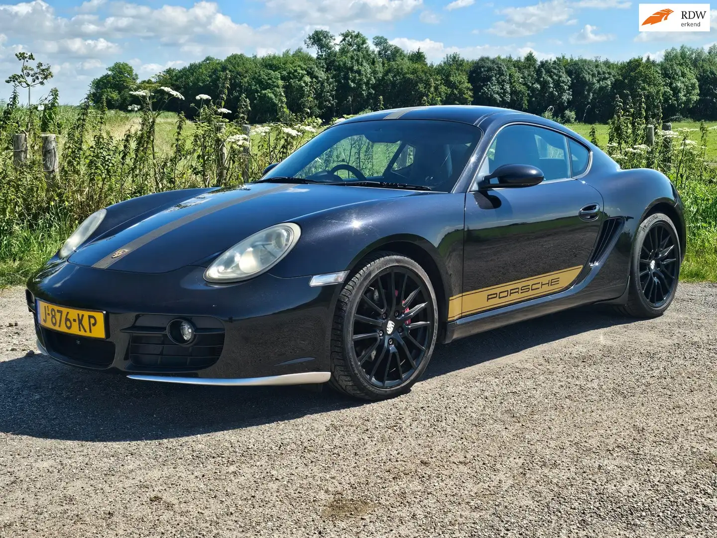 Porsche Cayman S 3.4 RHD aut GOED LEZEN!!!! HANDEL EXPORT HANDIGE Zwart - 1