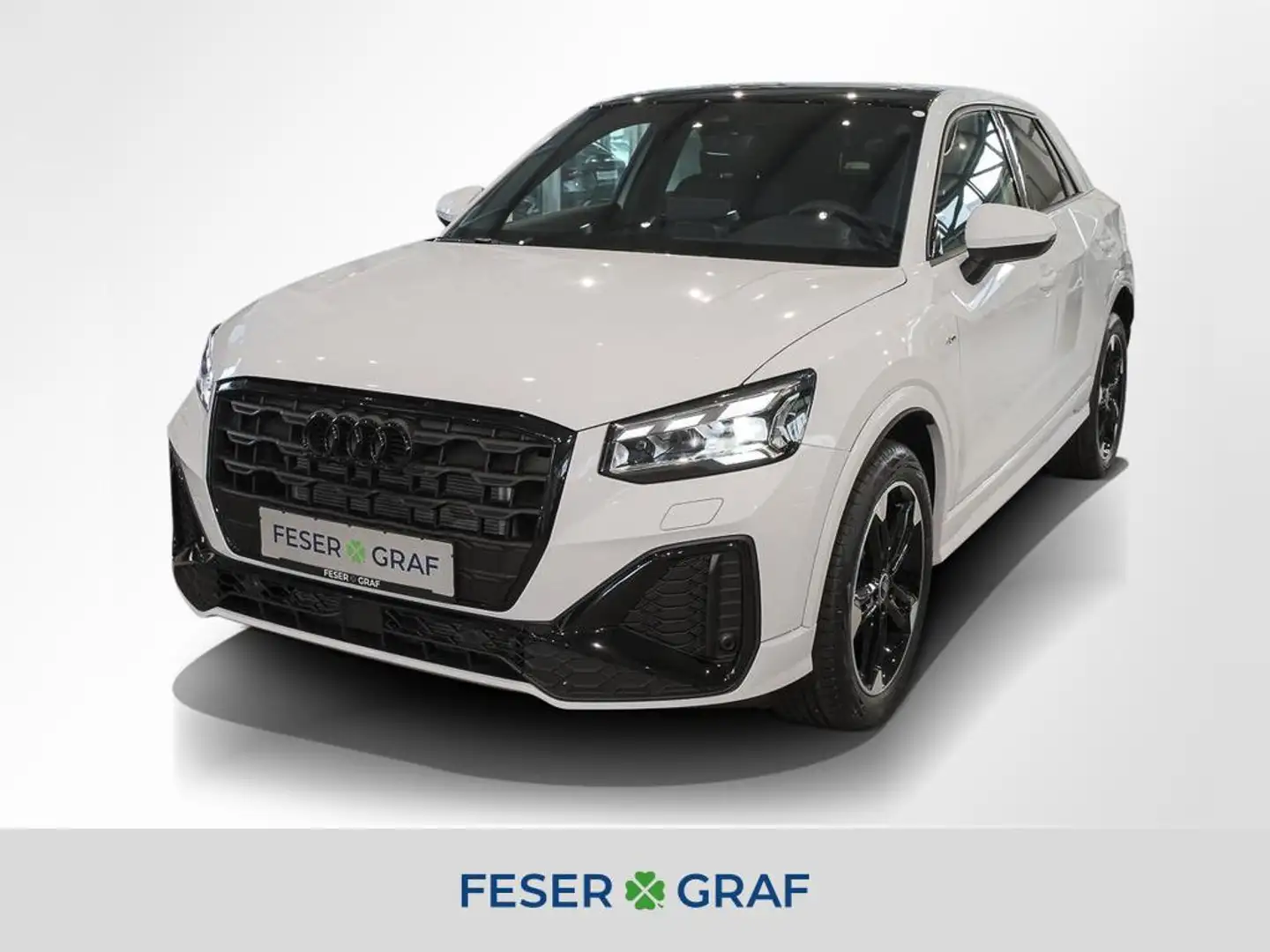 Audi Q2 S line 35 TFSI AHK Pano Navi Matrix Weiß - 1